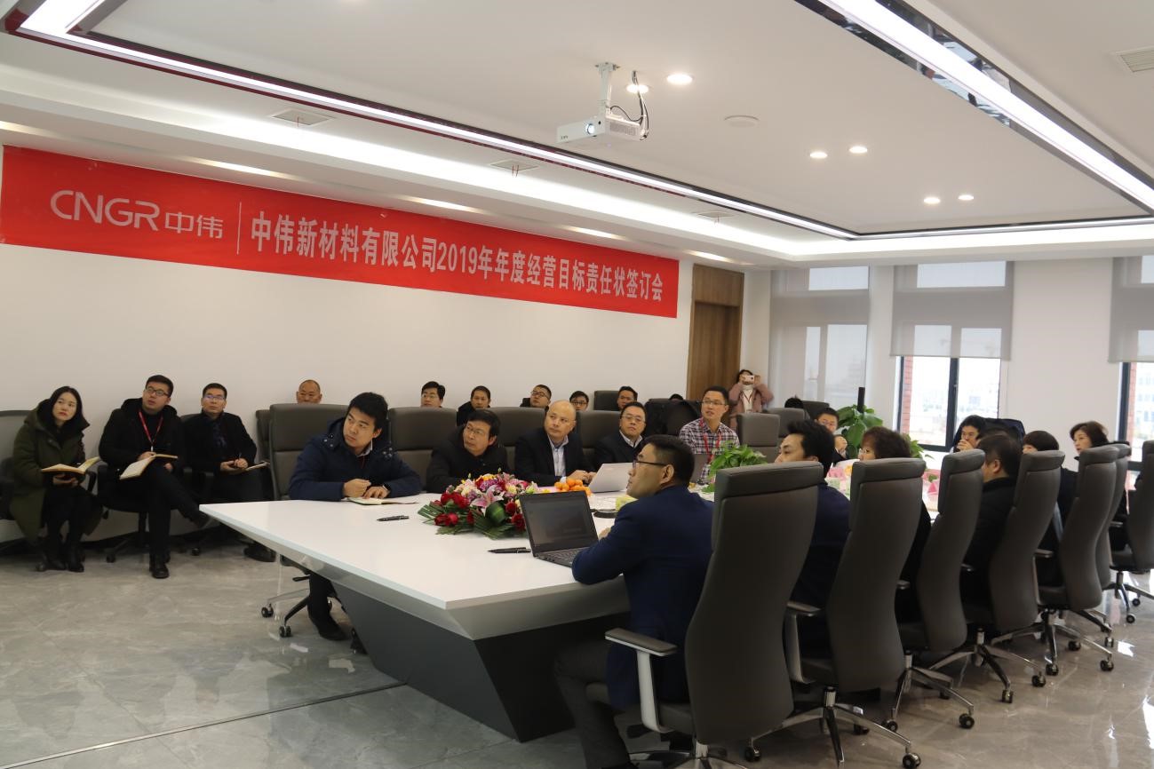 目標(biāo)至上，砥礪前行——中偉新材料2019年度經(jīng)營(yíng)目標(biāo)責(zé)任狀簽訂儀式成功舉行 